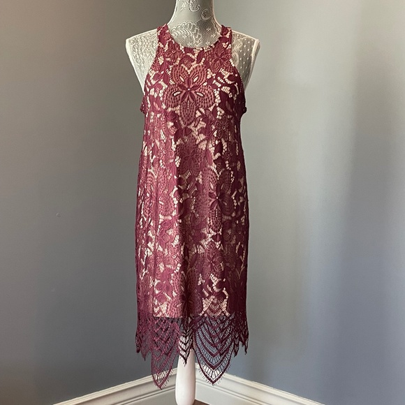 Express Lace Shift Dress - Picture 2 of 13